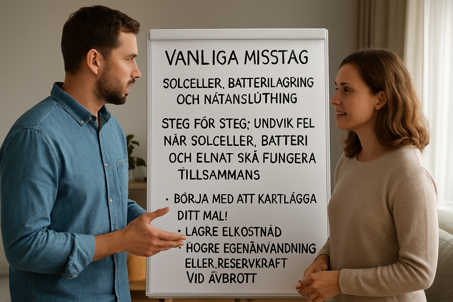 Steg för steg: Undvik fel när solceller, batteri och elnät ska fungera tillsammans